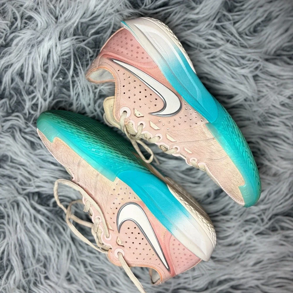 Nike Air Zoom GT Cut 3 Washed Coral Chalk‎ Sneakers Men's Size 9 US DV2913 601